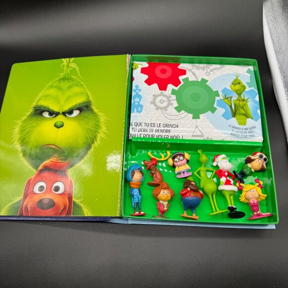 FRENCH Christmas Grinch (Grinceux) Story Book / Game with figurines *READ* - Picture 8 of 14